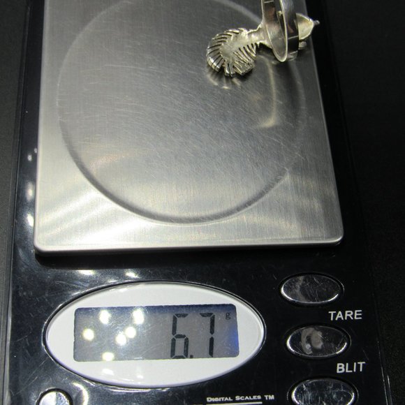 Size 7.5 Sterling Silver Marcasite Squirrel Band Ring - Picture 6 of 6